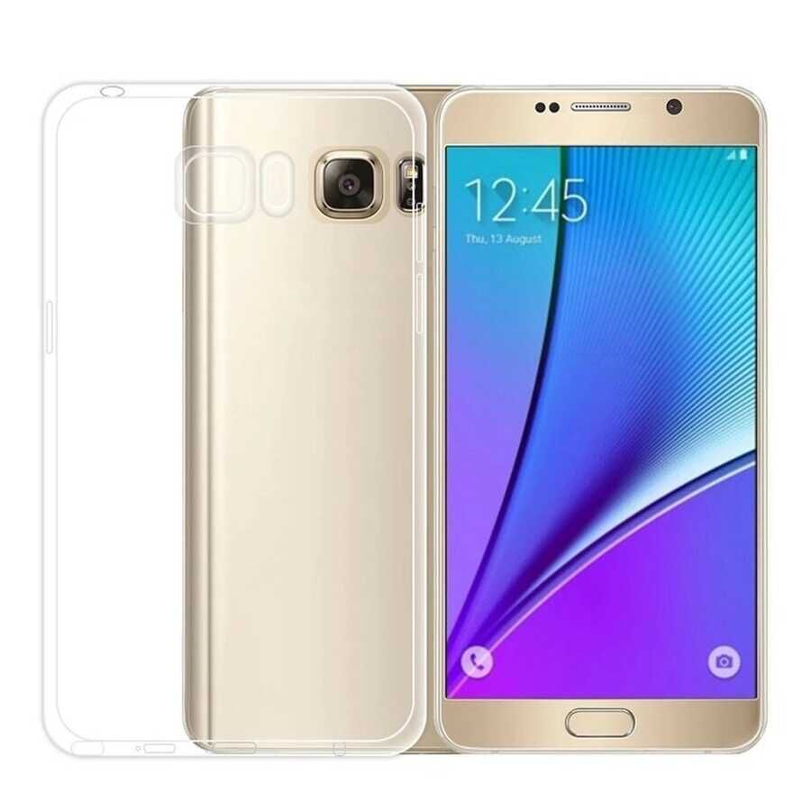Samsung Galaxy Note 5 Kılıf HEPTEKİLETİŞİM Kamera Korumalı Süper Silikon Kapak