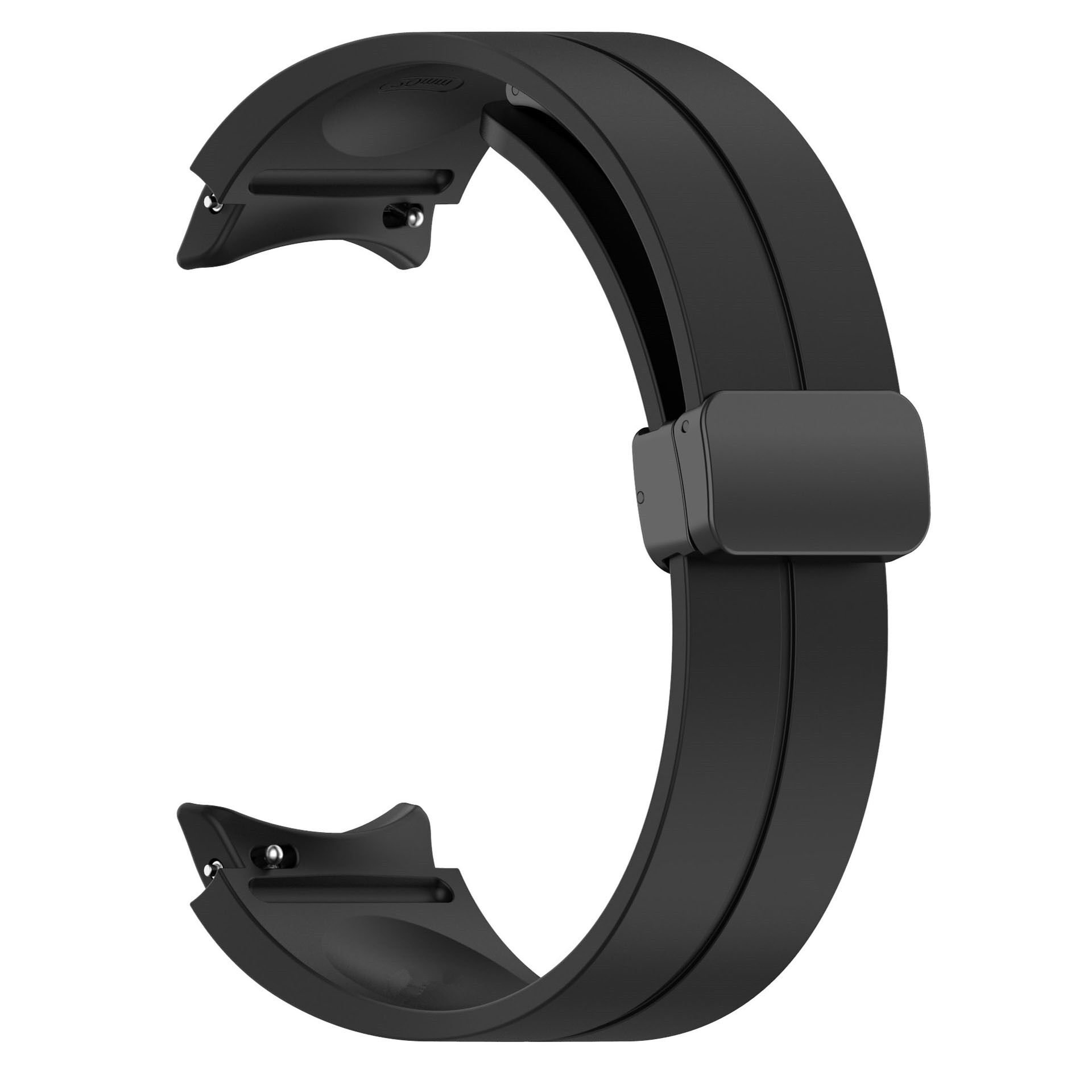 Samsung Galaxy Watch 4 / 5 / 5 Pro 40-44 Classic 42 - 45 - 46mm Magnet Tokalı Ayarlı Kordon (krd-84) Siyah