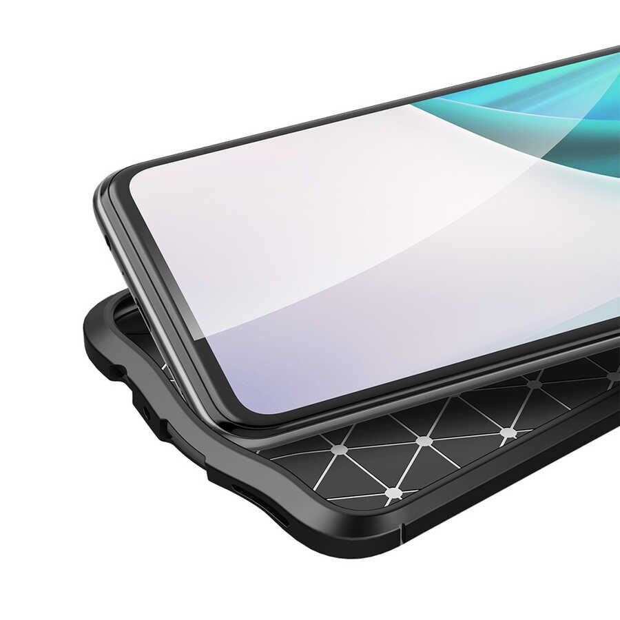 One Plus Nord N100 Kılıf Deri Görünümlü Renk Atmayan Dayanaklı Silikon Kapak (NİSS) Kırmızı