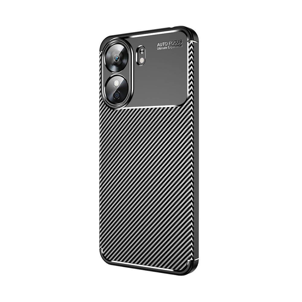 Xiaomi Redmi 13C Kılıf Kamera Çıkıntılı Karbon Fiber Dokulu Renk Atmaz Kapak (NEGRO) Siyah