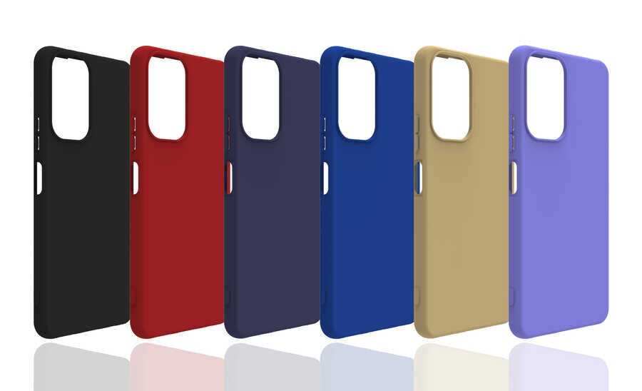 Xiaomi Redmi Note 10 Pro Kılıf Kamera Korumalı Esnek Renkli Silikon Kapak (Biye) Lacivert