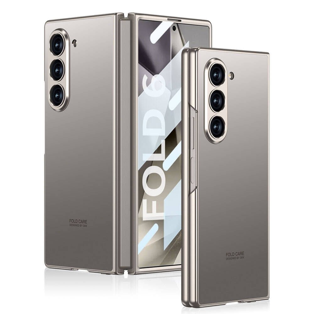 Samsung Galaxy Z Fold 6 Kılıf Titanyum Metal Tasarımlı HEPTEKİLETİŞİM Kıpta Caz Kapak