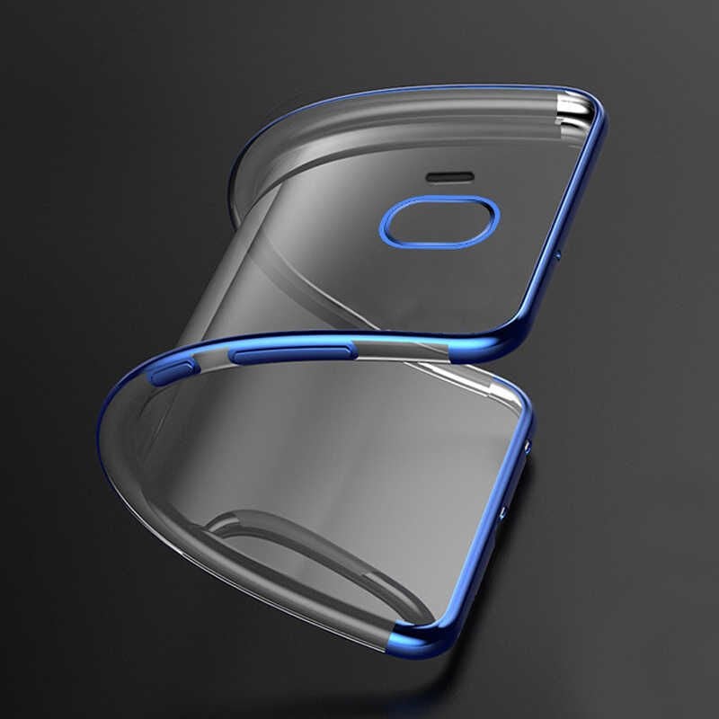 Samsung Galaxy J4 Kılıf Dört Köşe Renkli Lazer Şeffaf Silikon Kapak (GLİTTER) Siyah