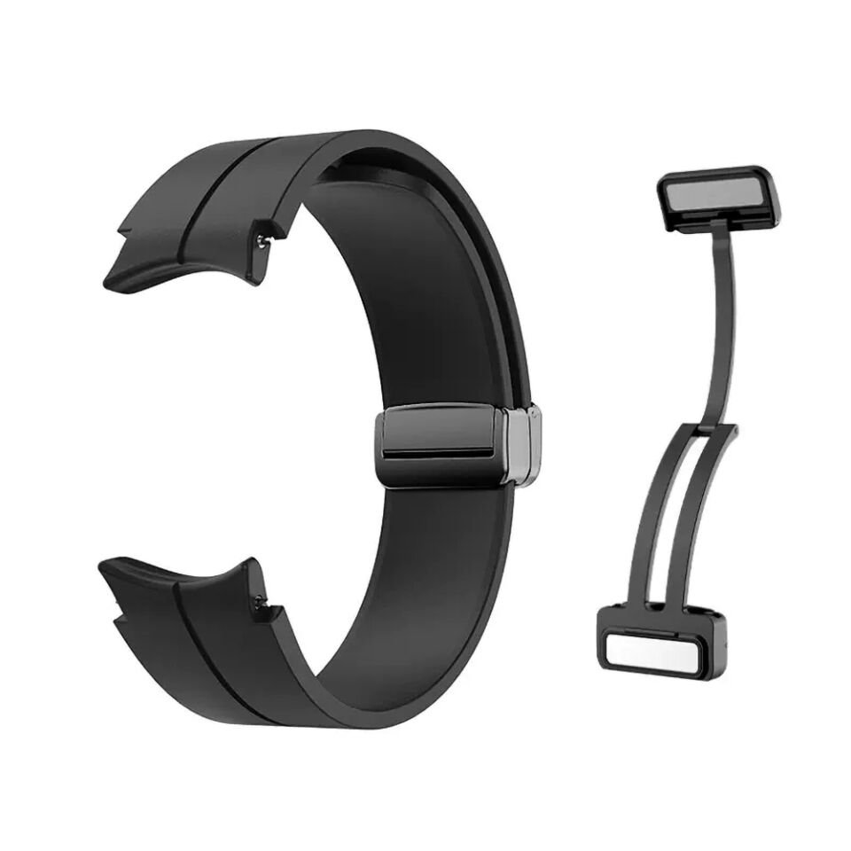 Samsung Galaxy Watch 4 / 5 / 5 Pro 40-44 Classic 42 - 45 - 46mm Magnet Tokalı Ayarlı Kordon (krd-84) Lila