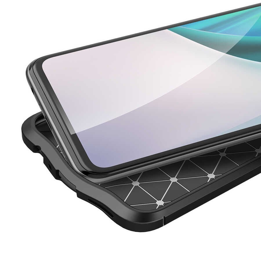One Plus Nord N10 5G Kılıf Deri Görünümlü Renk Atmayan Dayanaklı Silikon Kapak (NİSS) Kırmızı
