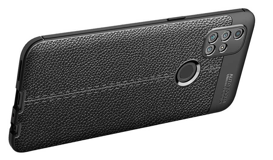 One Plus Nord N10 5G Kılıf Deri Görünümlü Renk Atmayan Dayanaklı Silikon Kapak (NİSS) Kırmızı
