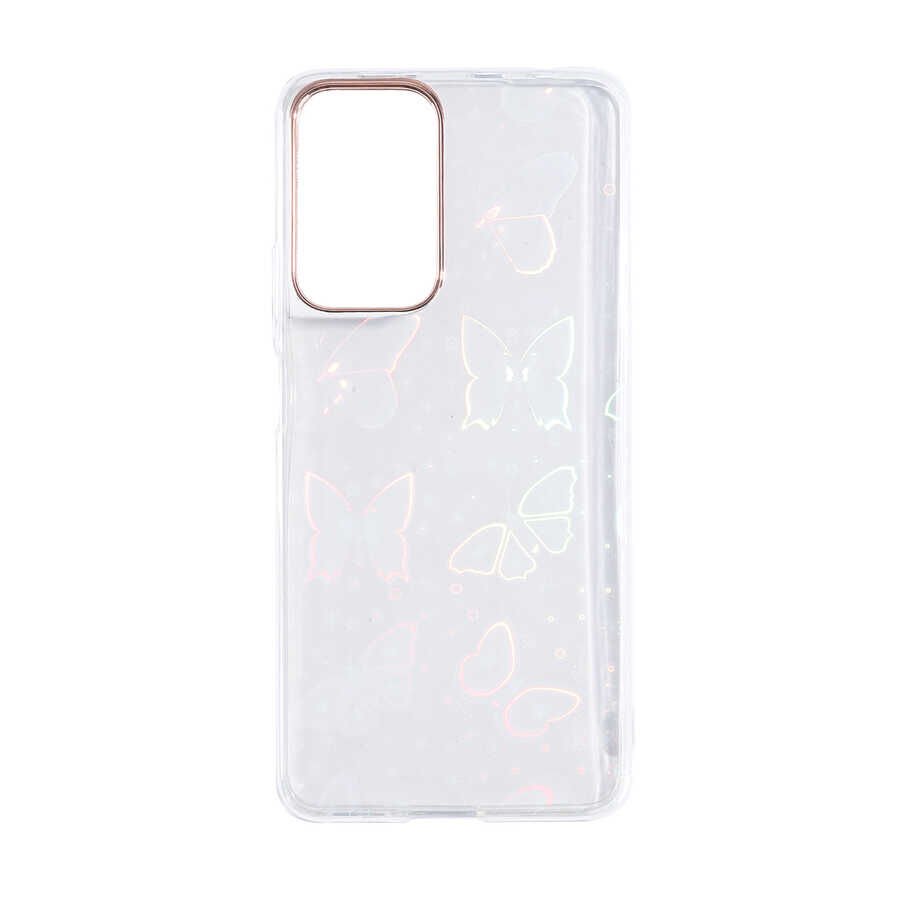 Xiaomi Redmi Note 11 Pro 5G Kılıf Renkli Transparan Parlak Desenli Sert Kapak (SİDNEY) Heart No1