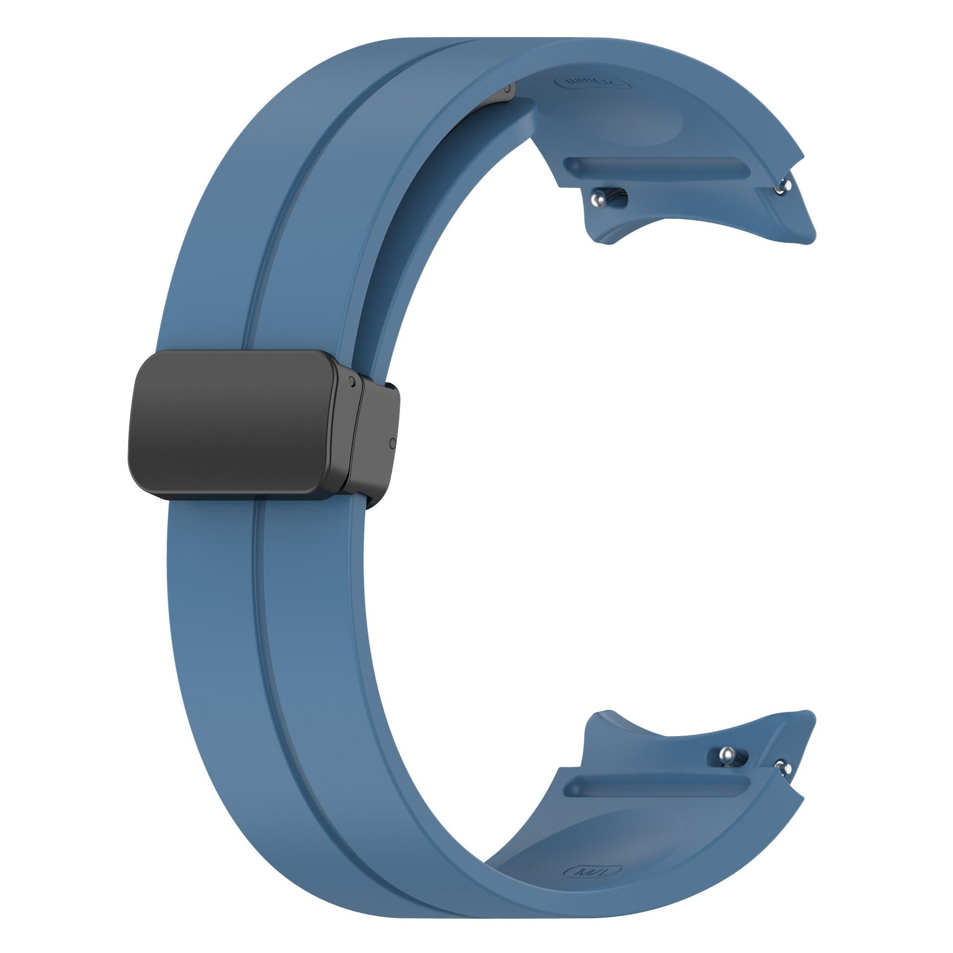 Samsung Galaxy Watch 4 / 5 / 5 Pro 40-44 Classic 42 - 45 - 46mm Magnet Tokalı Ayarlı Kordon (krd-84) Mavi