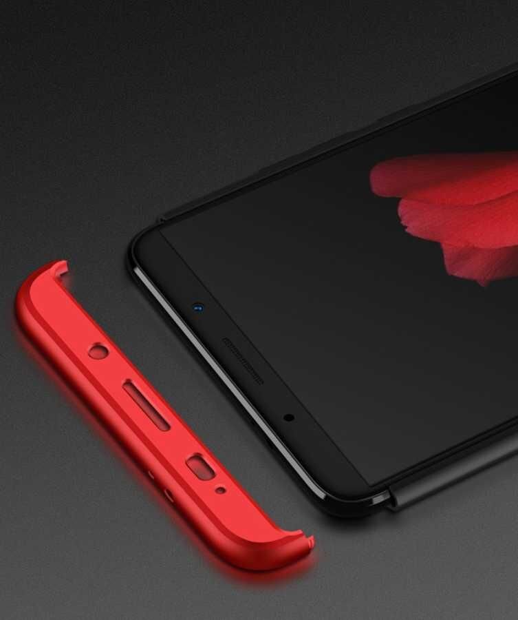 Huawei Mate 10 Pro Kılıf 360 Tam Koruma Ön Ve Arka Sert Mika Kapak Orjinal Ays Gkk Kapak Mavi