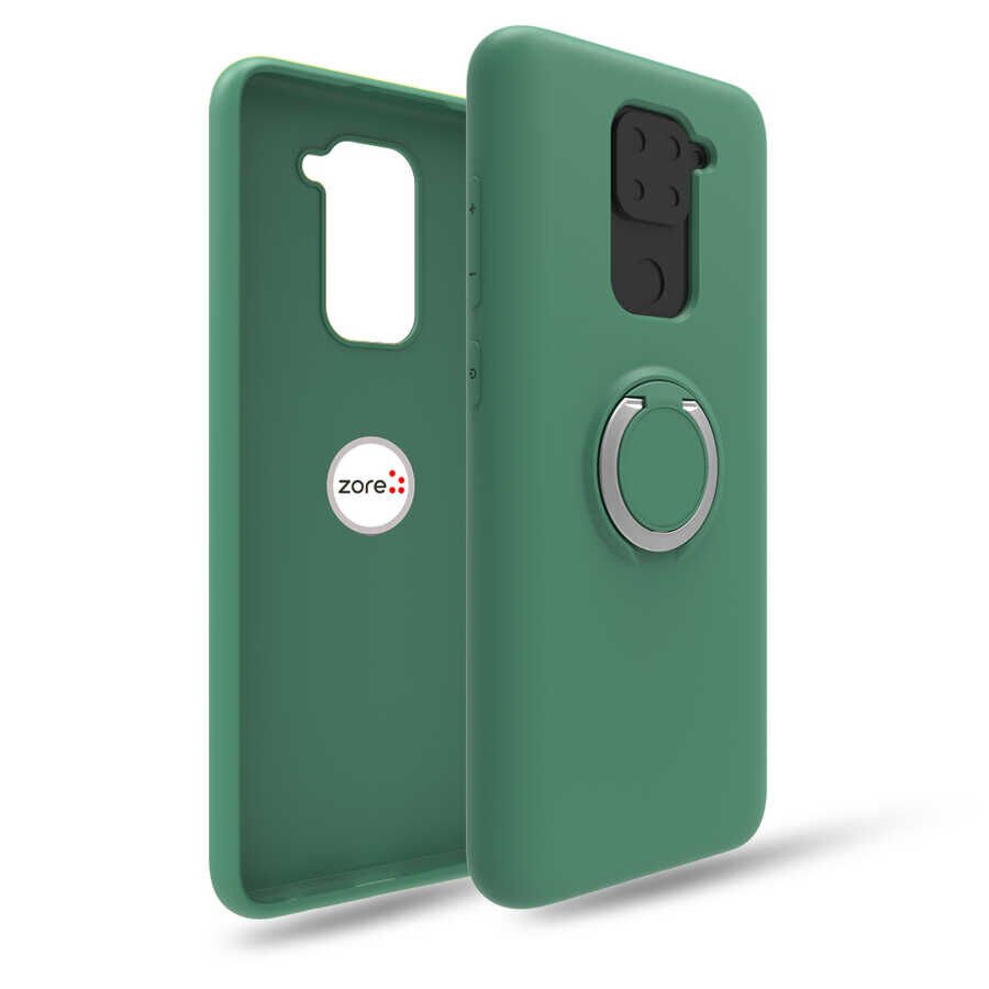 Xiaomi Redmi Note 9 Kılıf Mat Pastel Renkli Ultra İnce Yüzüklü Yumuşak Silikon Kapak (Plex) Lacivert
