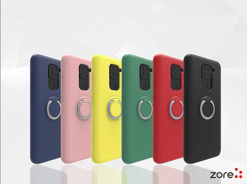 Xiaomi Redmi Note 9 Kılıf Mat Pastel Renkli Ultra İnce Yüzüklü Yumuşak Silikon Kapak (Plex) Lacivert