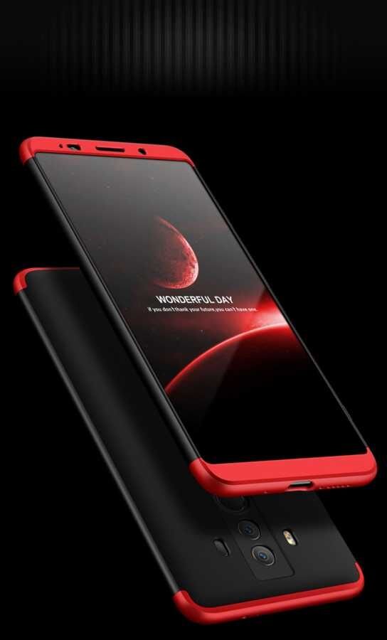 Huawei Mate 10 Pro Kılıf 360 Tam Koruma Ön Ve Arka Sert Mika Kapak Orjinal Ays Gkk Kapak Gold