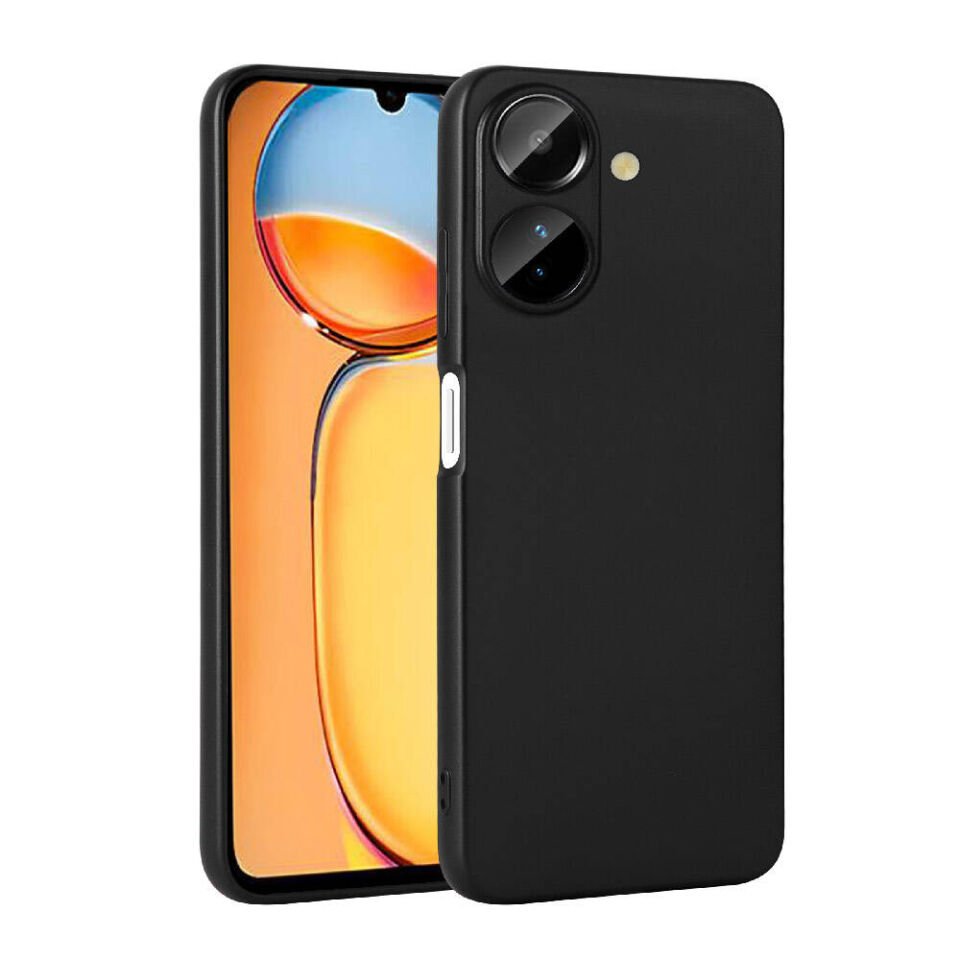 Xiaomi Poco C65 Kılıf Yumuşak Dokulu Soft İnce Mat Silikon Kapak (PREMİER) Siyah
