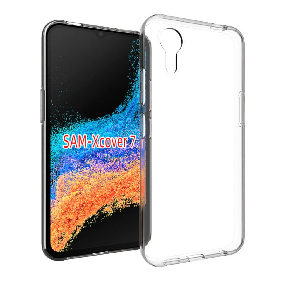 Samsung Galaxy Xcover7 Şeffaf Kılıf Yumuşak İnce Tasarımlı Kapak (SÜPER) Şeffaf