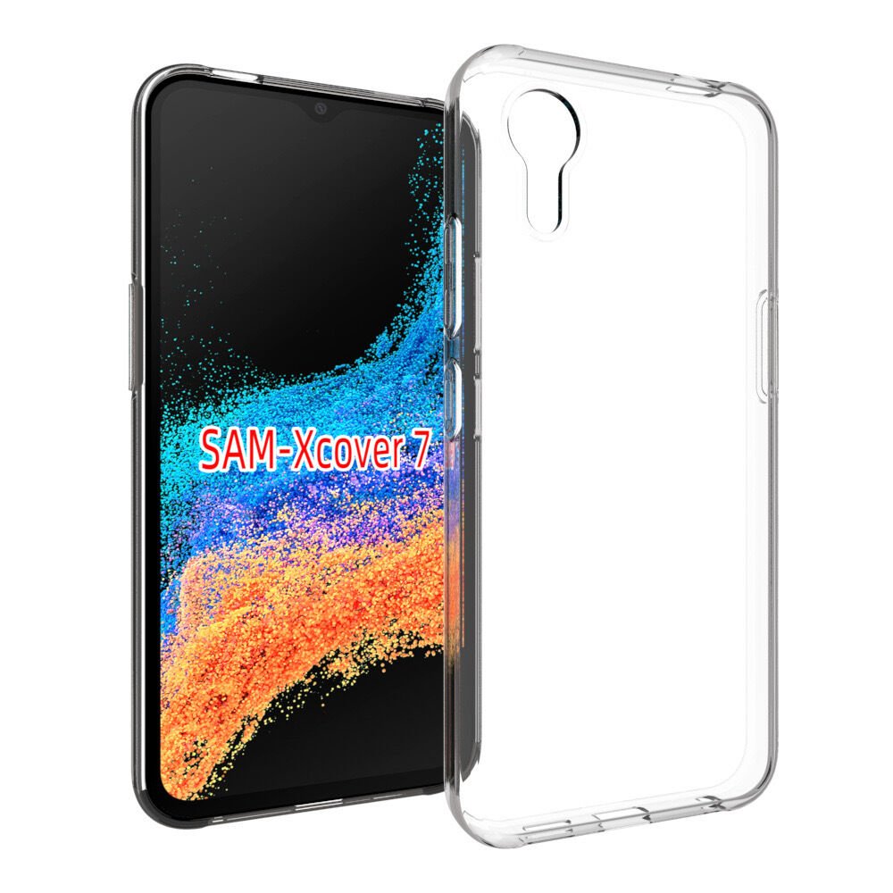 Samsung Galaxy Xcover7 Şeffaf Kılıf Yumuşak İnce Tasarımlı Kapak (SÜPER) Şeffaf
