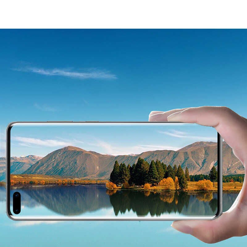 Huawei P40 Pro Kamera Lens Koruyucu Cam Filmi Tam Kaplama Tasarım (z-kamera-camı) Siyah