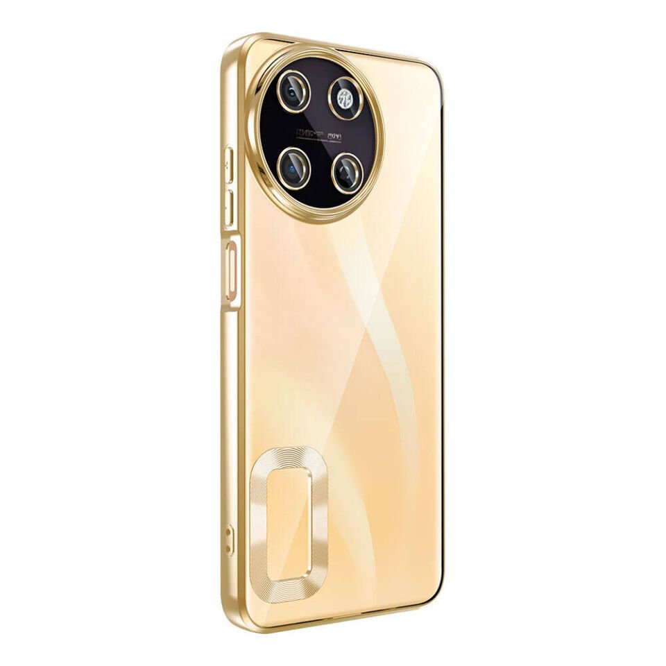 Realme 11 4G Kılıf Kamera Lens Korumalı Logo Gösteren Parlak Kenarlı Kapak (OMEGA) Lila