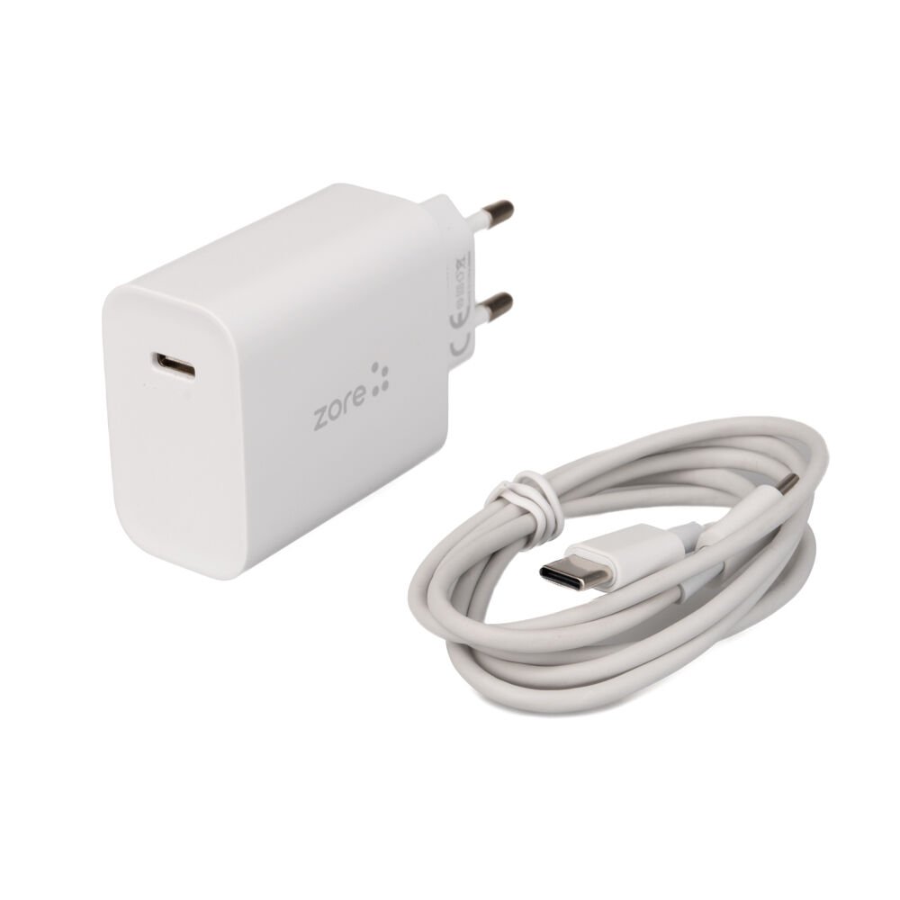 Type-C to Type-C Ev Şarj Aleti 20W (XMac Serisi X6) Beyaz