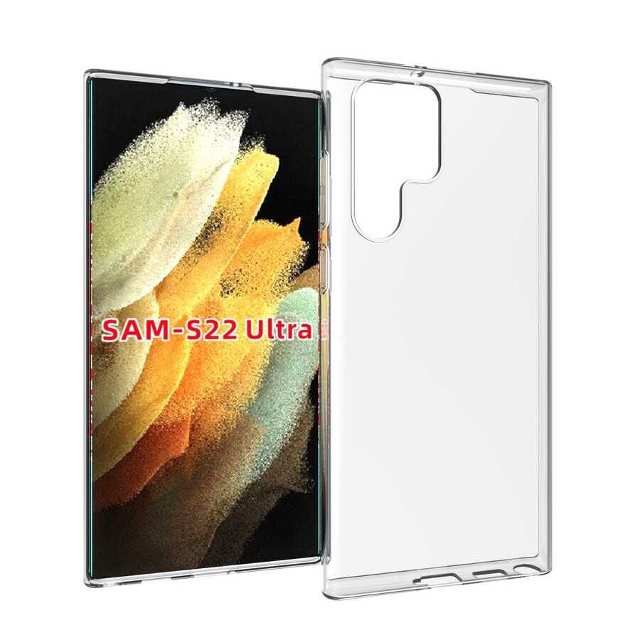 Samsung Galaxy S22 Ultra Kılıf HEPTEKİLETİŞİM Süper Silikon Kapak