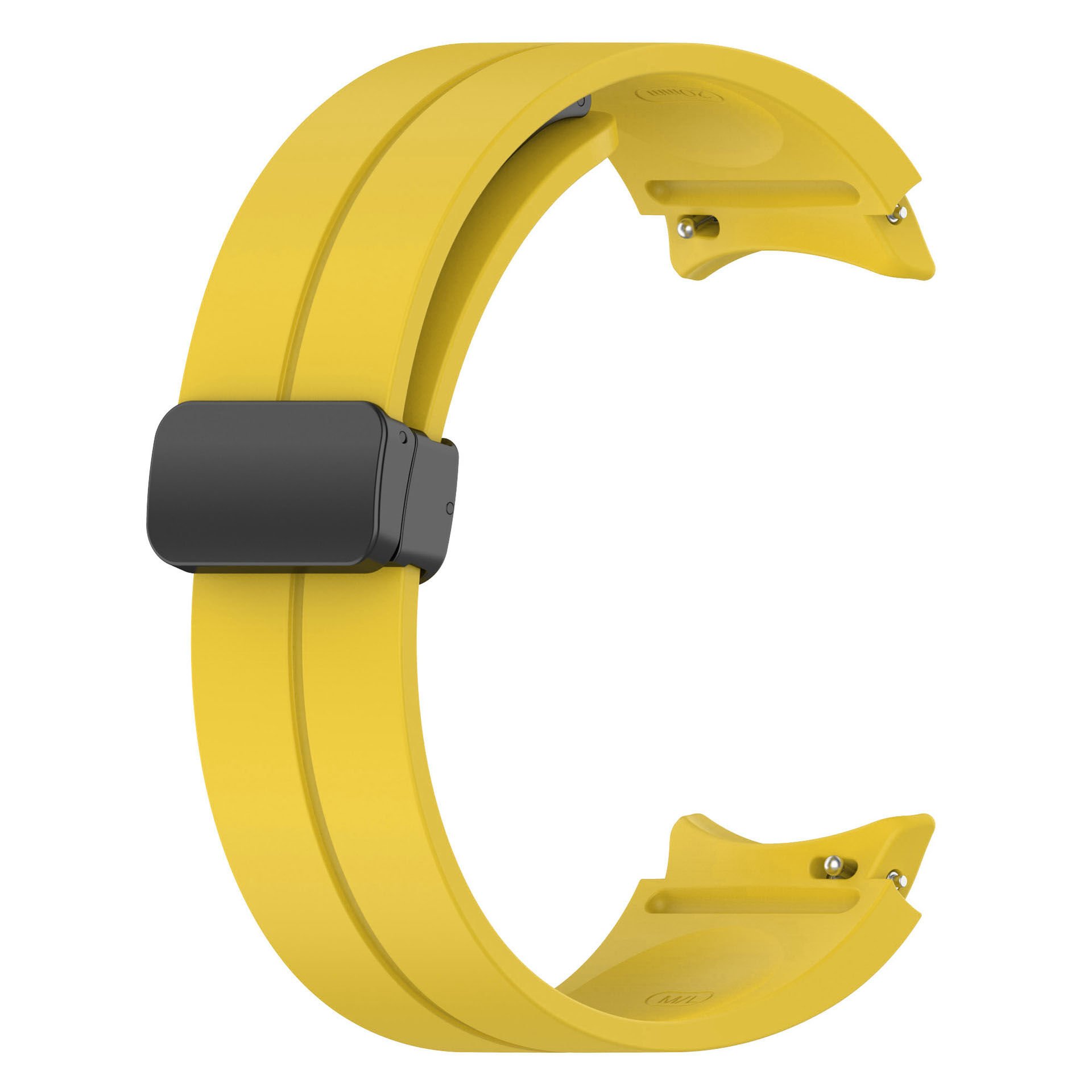 Samsung Galaxy Watch 4 / 5 / 5 Pro 40-44 Classic 42 - 45 - 46mm Magnet Tokalı Ayarlı Kordon (krd-84) Sarı