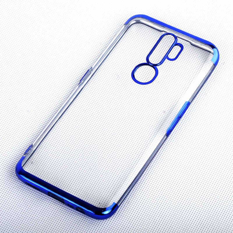 Oppo A9 2020 Kılıf HEPTEKİLETİŞİM Dört Köşeli Lazer Silikon Kapak
