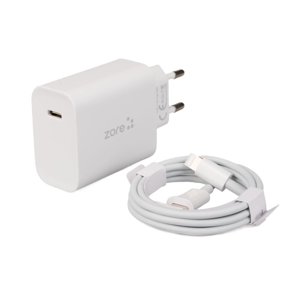 Type-C to Lightning Ev Şarj Aleti 20W (XMac Serisi X7) Beyaz