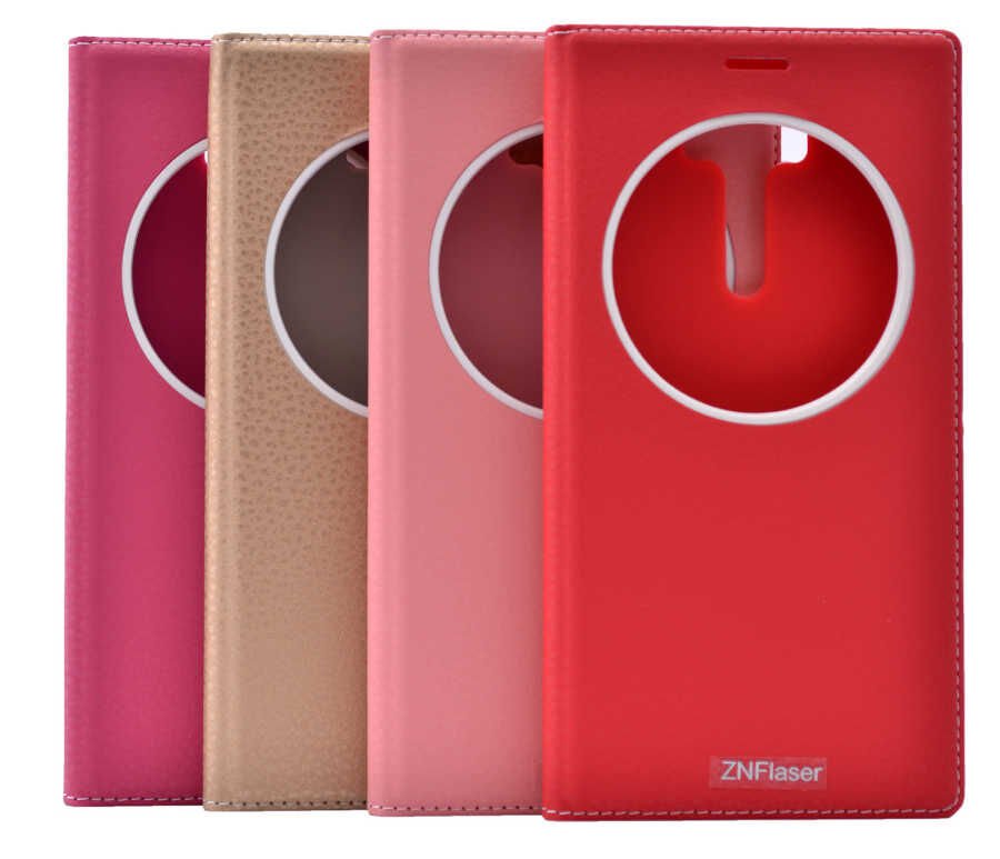 Asus Zenfone 2 Laser ZE601KL  Kapaklı Kılıf Mıknatıslı 360 Tam Korumalı (DOLCE) Kırmızı