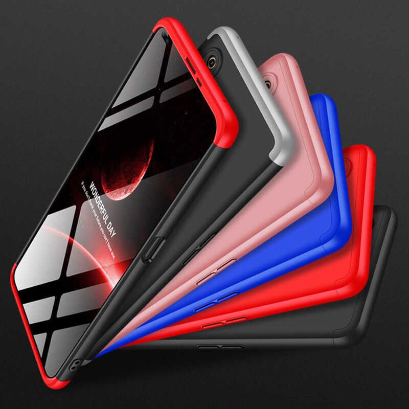 Realme 6 Pro Kılıf 360 Tam Koruma Ön Ve Arka Sert Mika Kapak Orjinal Ays Gkk Kapak Mavi