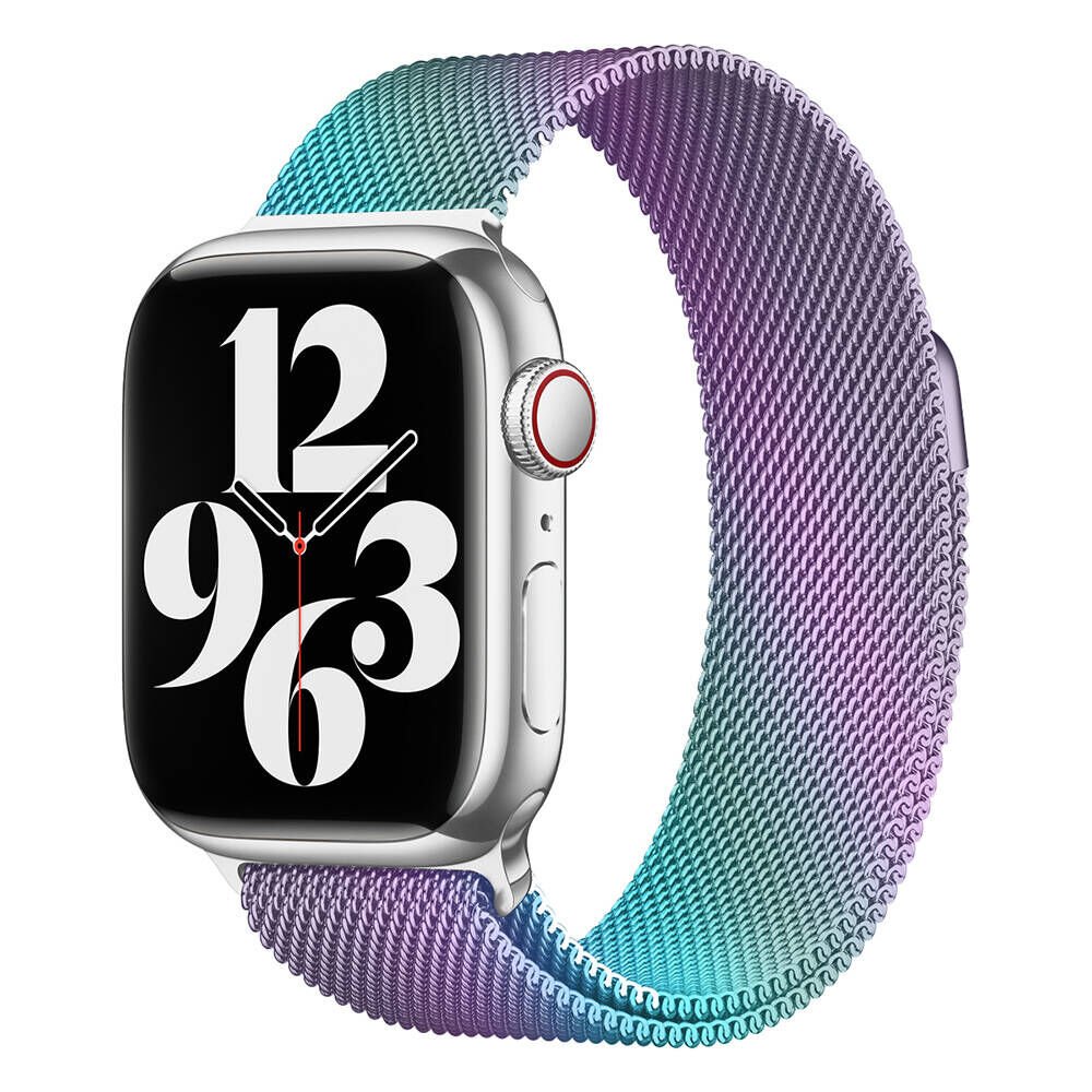 Apple Watch 7 45mm HEPTEKİLETİŞİM Band-01 Metal Kordon