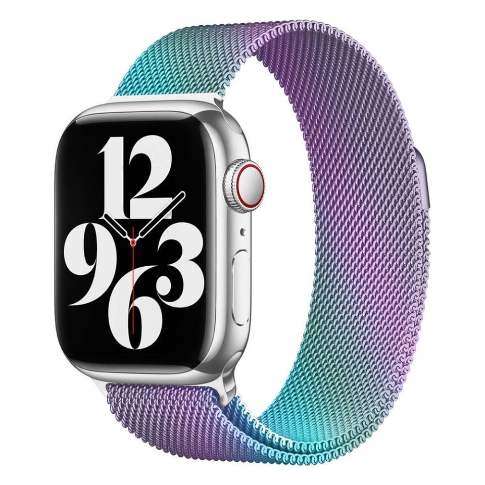 Apple Watch 7 45mm HEPTEKİLETİŞİM Band-01 Metal Kordon