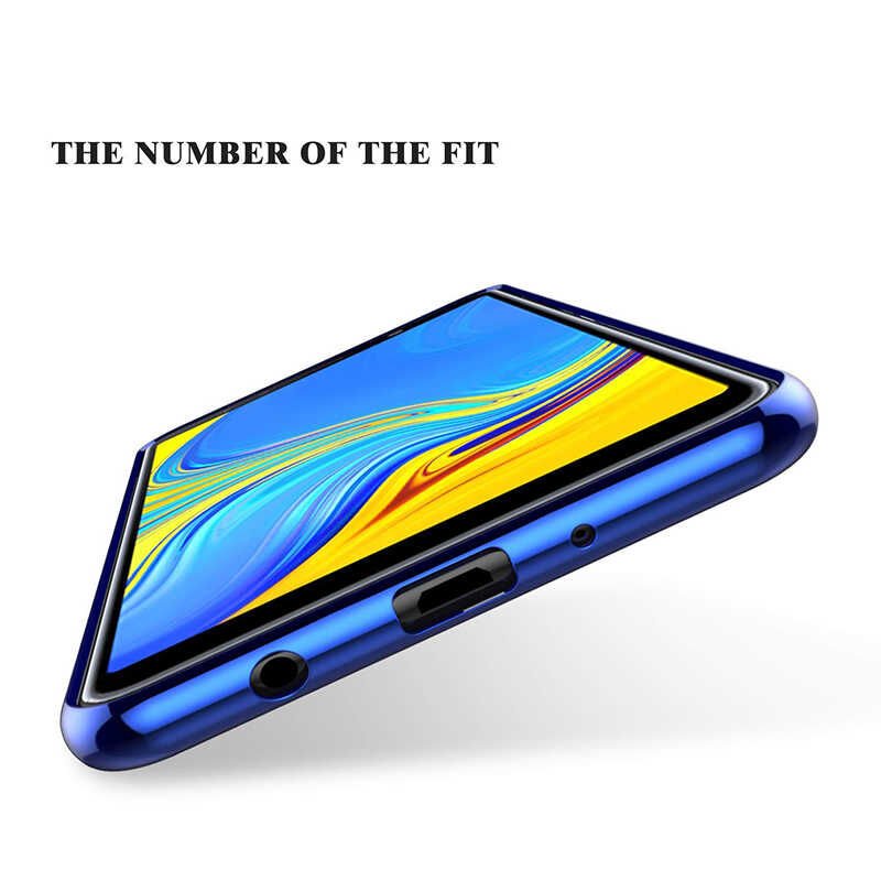 Galaxy A7 2018 Kılıf Zore Dört Köşeli Lazer Silikon Kapak