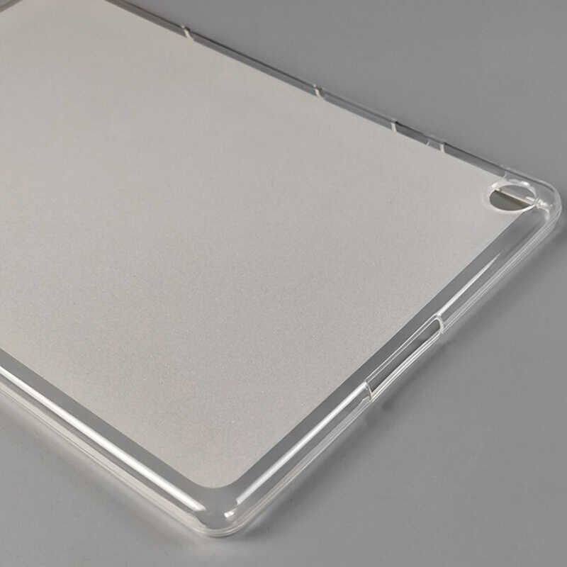 Honor X8 Şeffaf Silikon Tablet Kılıf (T-SÜPER) Siyah