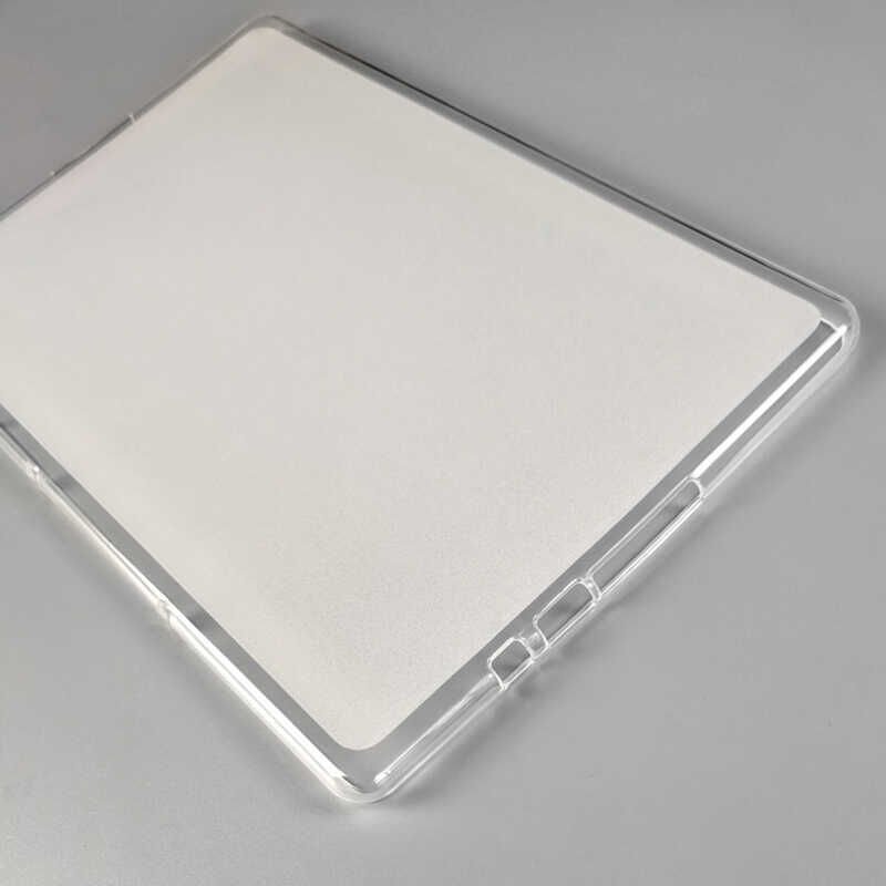 Honor X8 Şeffaf Silikon Tablet Kılıf (T-SÜPER) Siyah