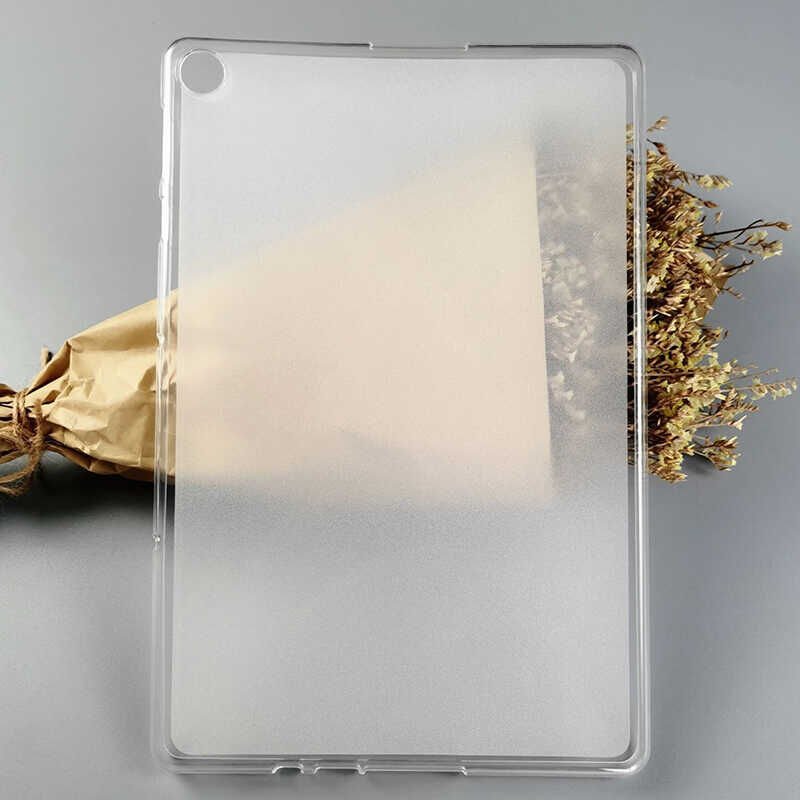 Honor X8 Şeffaf Silikon Tablet Kılıf (T-SÜPER) Siyah