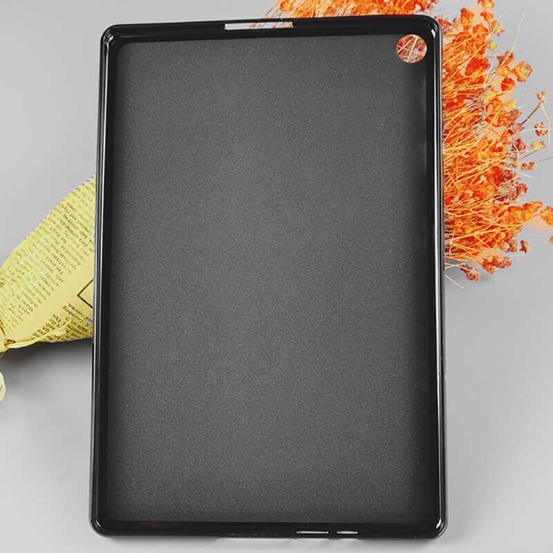 Honor X8 Şeffaf Silikon Tablet Kılıf (T-SÜPER) Siyah