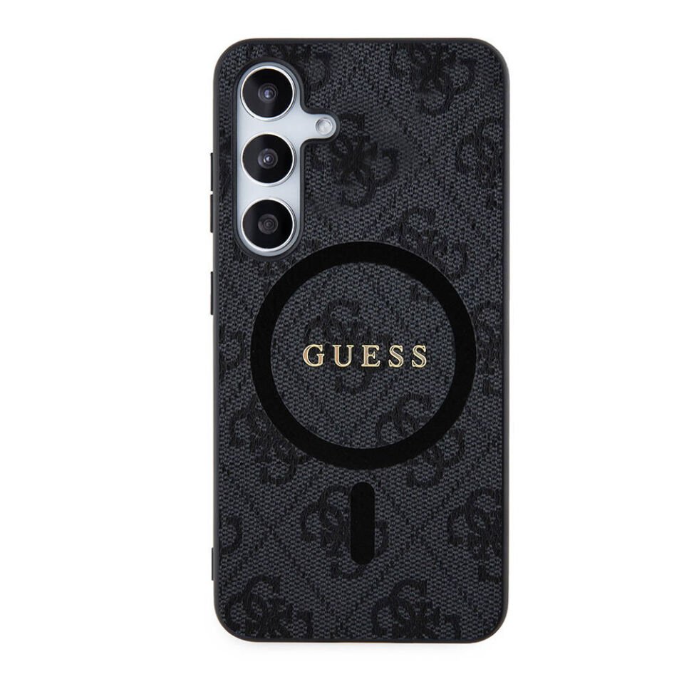 Samsung Galaxy S24 Plus Kılıf Guess Orjinal Lisanslı Magsafe Şarj Özellikli 4G Desenli Yazı Logolu Kapak