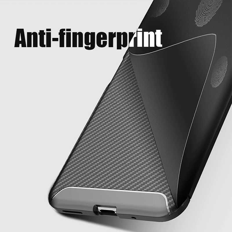 Huawei Nova 5T Kılıf Kamera Çıkıntılı Karbon Fiber Dokulu Renk Atmaz Kapak (NEGRO) Kahverengi