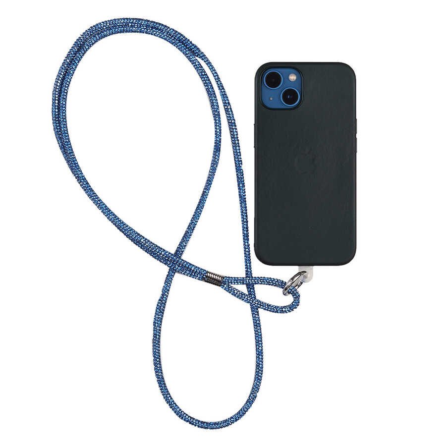 HEPTEKİLETİŞİM Cep Telefonu Full Taşlı Halat İp 140 cm