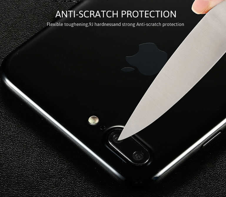 Apple  iPhone 8 Plus Kamera Lens Koruyucu Cam Filmi Tam Kaplama Tasarım (z-kamera-camı) Renksiz