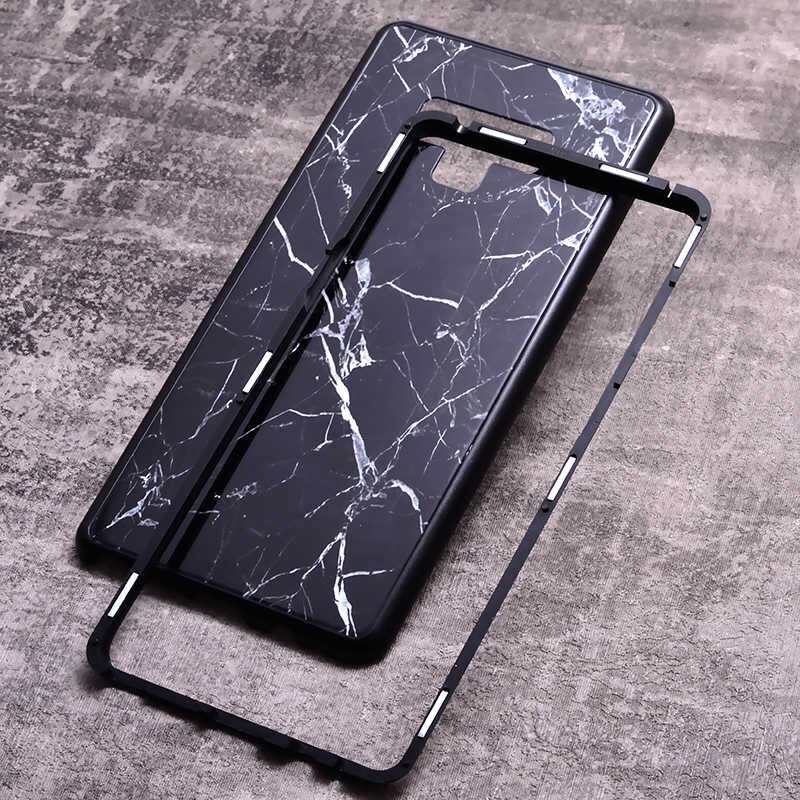Galaxy Note 9 Kılıf Zore Mermerli Devrim Cam Kapak