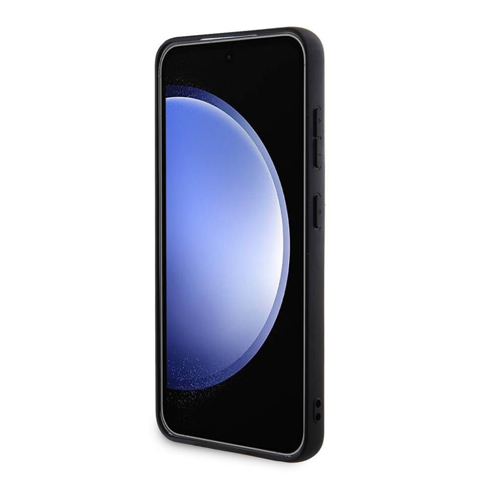 Samsung Galaxy S24 Kılıf Guess Orjinal Lisanslı PU Deri Şerit Logo Dizaynlı Kapak