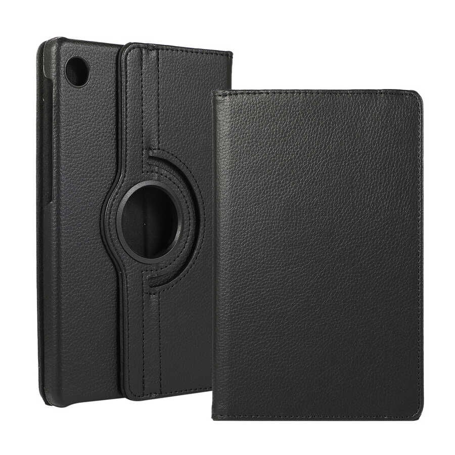 Honor X8 Dönebilen Standlı 360 Tam Korumalı Tablet KIlıf (D-T) Siyah