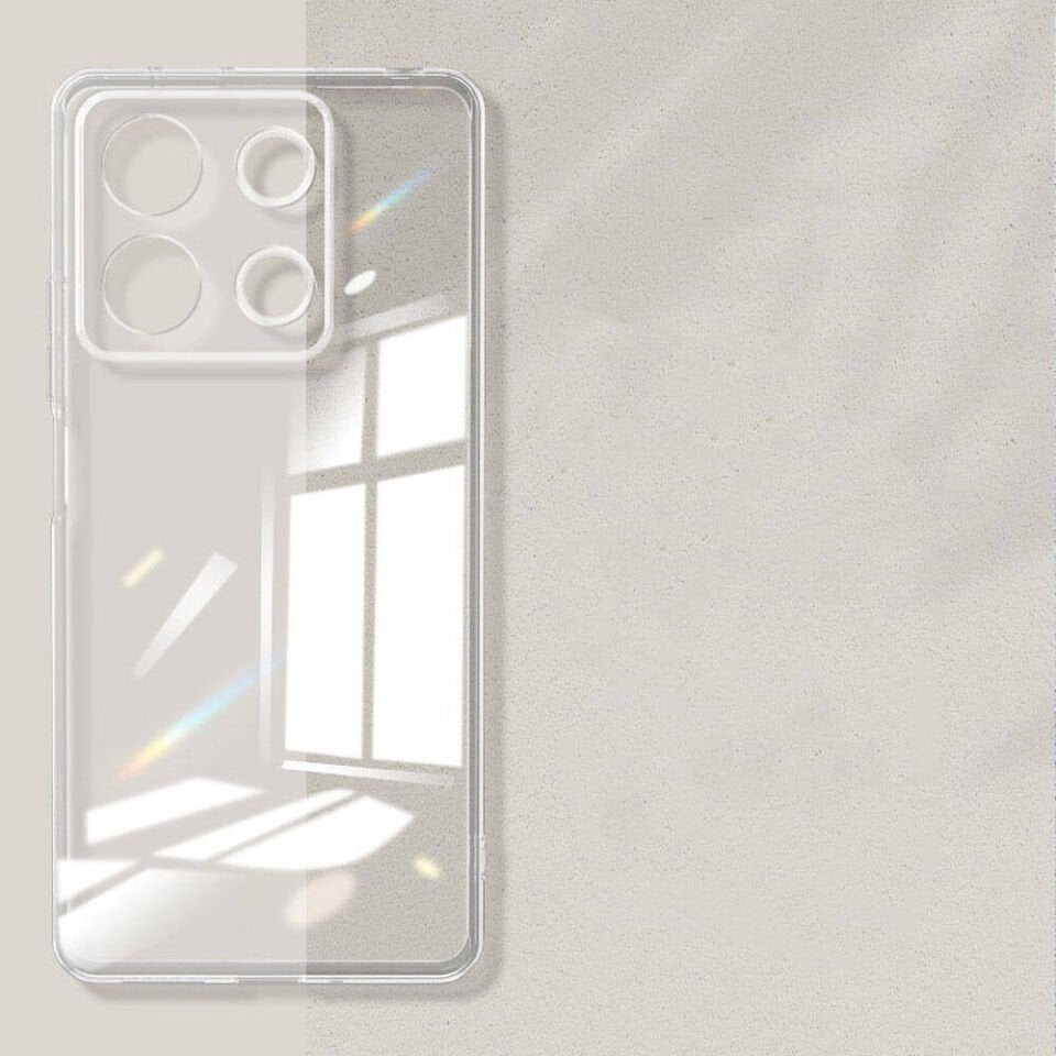 Xiaomi Redmi Note 13 4G Şeffaf Kılıf Yumuşak İnce Tasarımlı Kapak (SÜPER) Şeffaf