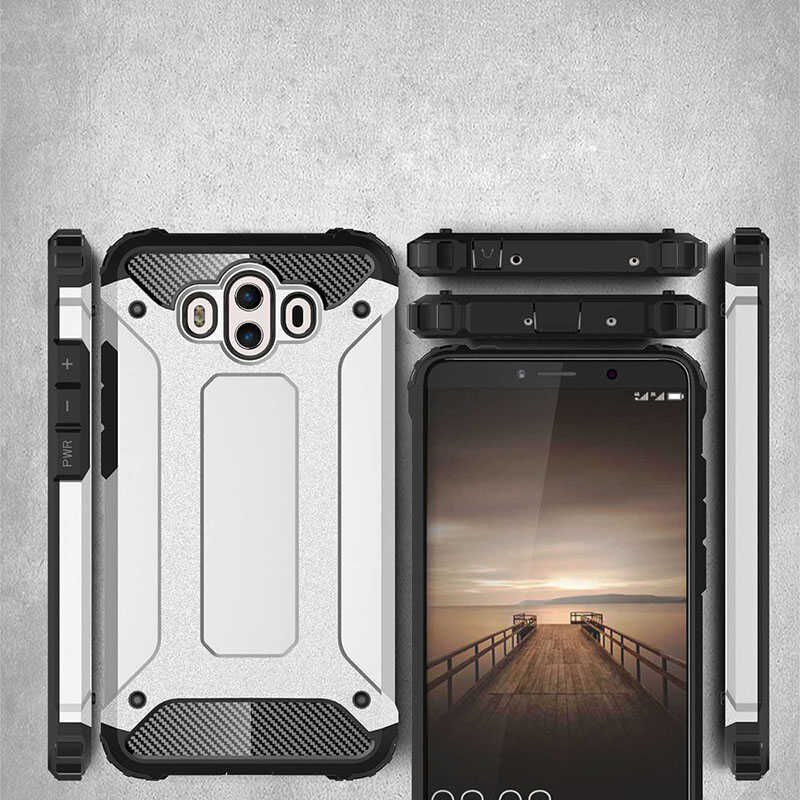 Huawei Mate 10 Kılıf Armor Köşe Korumalı Çift Katman Tank Zırh Kapak (CRASH) Rose Gold
