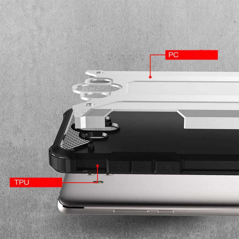 Huawei Mate 10 Kılıf Armor Köşe Korumalı Çift Katman Tank Zırh Kapak (CRASH) Rose Gold