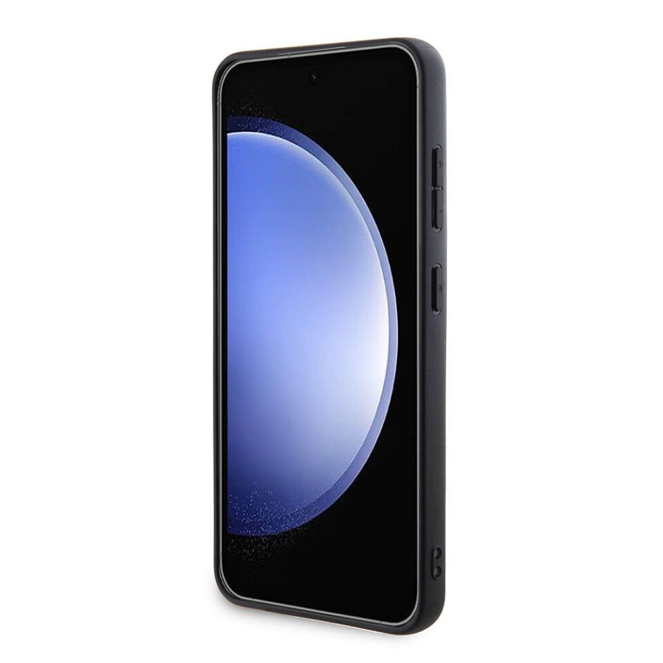 Samsung Galaxy S24 Kılıf Guess Orjinal Lisanslı PU Üçgen Logo 4G Desenli Kapak