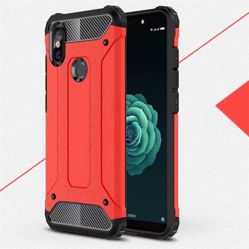 Xiaomi Redmi Note 5 Pro Kılıf Armor Köşe Korumalı Çift Katman Tank Zırh Kapak (CRASH) Siyah