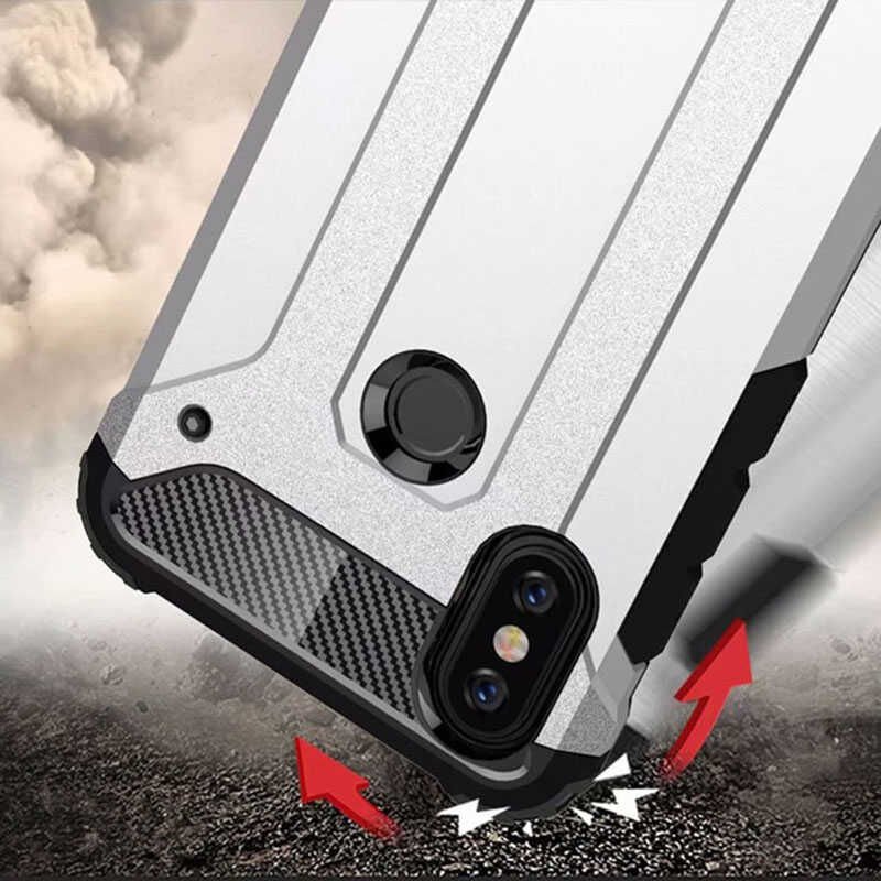 Xiaomi Redmi Note 5 Pro Kılıf Armor Köşe Korumalı Çift Katman Tank Zırh Kapak (CRASH) Siyah