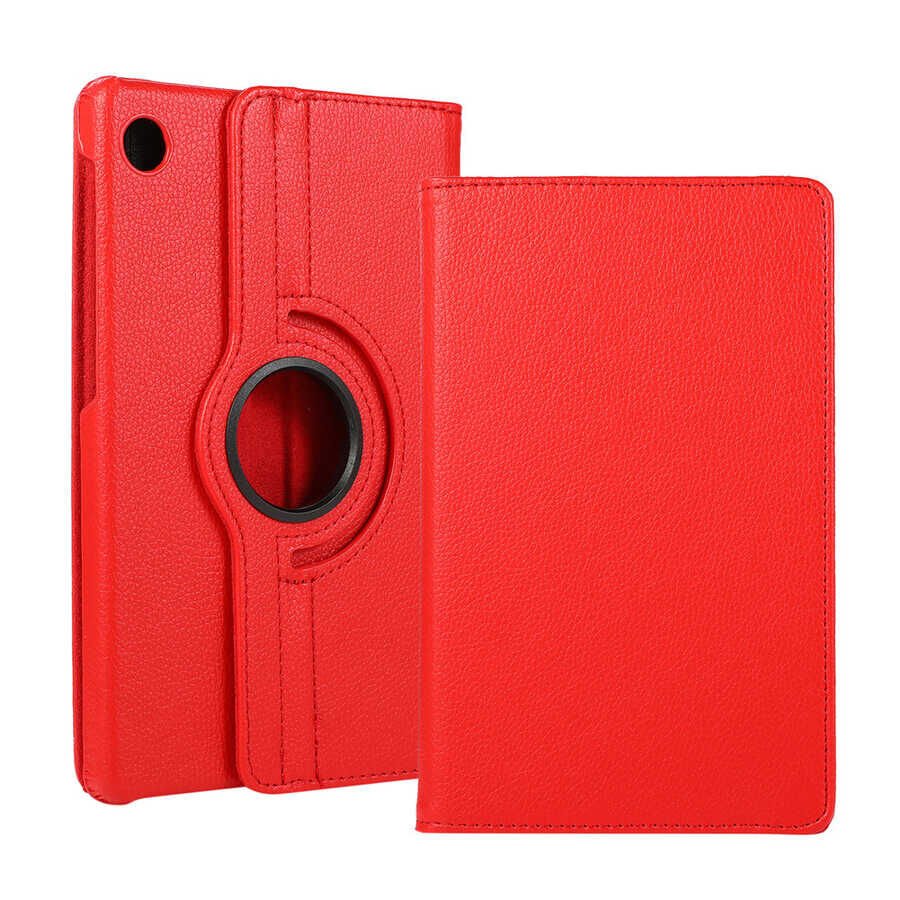 Honor X8 Dönebilen Standlı 360 Tam Korumalı Tablet KIlıf (D-T) Pembe