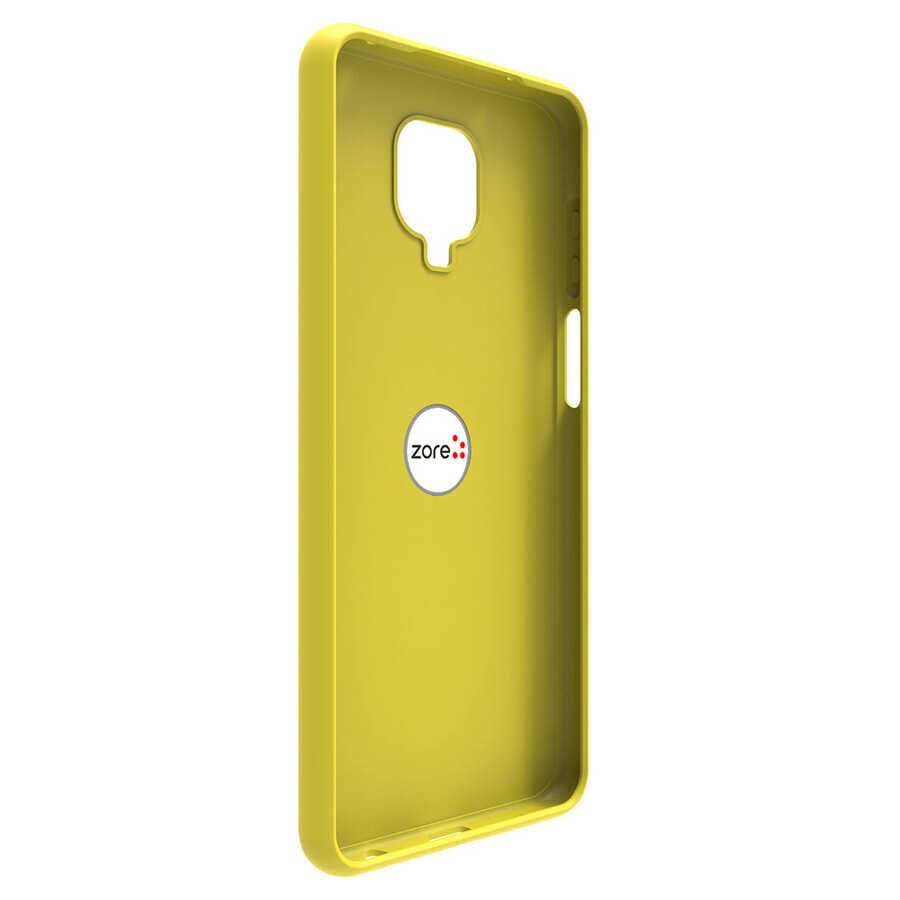 Xiaomi Redmi Note 9 Pro Kılıf Mat Pastel Renkli Ultra İnce Yüzüklü Yumuşak Silikon Kapak (Plex) Kırmızı